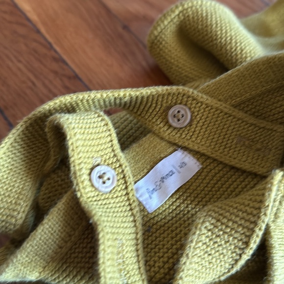 Fin & Vince cotton kimono knit mustard cardigan and overalls matching set 2/3T - Picture 11 of 11